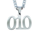 "010" Rotterdam ketting - Rvs zilverkleurig - 25,5 cm + 4,5 cm verstelbaar