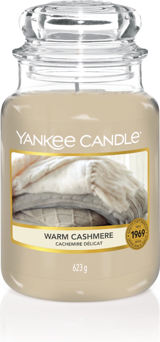 Yankee Candle Large Jar Geurkaars - Warm Cashmere | bol.com