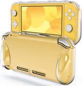 Nintendo Switch Silicone Matte Beschermcover - Transparant Matte - Protector Shell - Case - Hoes - Yellow