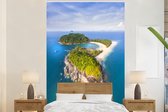 Behang - Fotobehang Kam Tok eiland van bovenaf - Breedte 170 cm x hoogte 260 cm