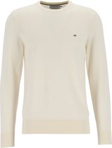 Calvin Klein superior wool crew neck sweater - heren pullover O-hals - wit -  Maat: M