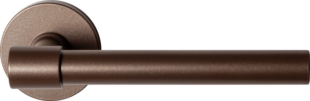 GPF3051.A2-05 Hipi Deux deurkruk op ronde rozet Bronze blend, 50x6mm