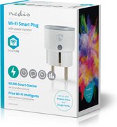 Nedis WIFIP110FWT Wi-fi Smart Plug Stroommeter Schuko Type F 10a