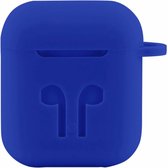Case Cover Voor Geschikt voor Apple Airpods - Siliconen Blauw