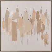 Schilderij | canvas | beige | 108x4x (h)107 cm