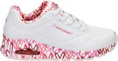 Skechers Uno Loving Love baskets pour femmes - Wit rouge - Taille 40