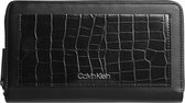 Calvin Klein - Neat croc ziparound XL - dames - black