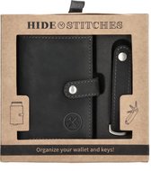 Hide & Stitches Idaho Safety Wallet - Zwart