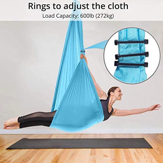 Happygetfit - Aerial Yoga, Flying Yoga, Swing Hangmat, Trapeze Sling, Voor home... | bol.com