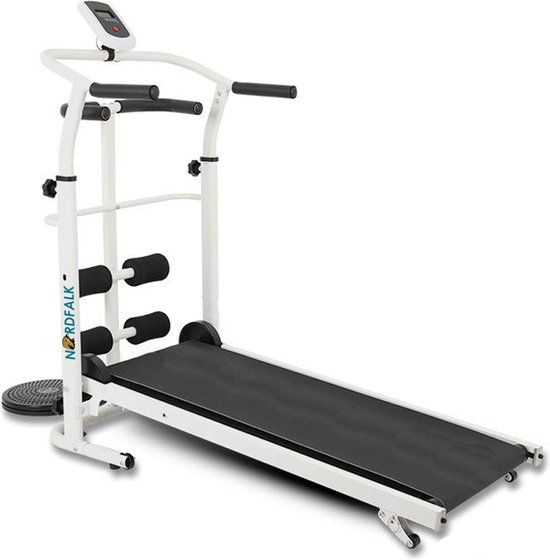 NordFalk loopband fitness inklapbaar - Mechanische treadmill - DELUXE -  115x55cm | bol.com
