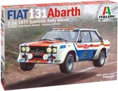 1:24 Italeri 3621 Fiat 131 Abarth Car - 1977 Sanremo Rally Winner Plastic kit