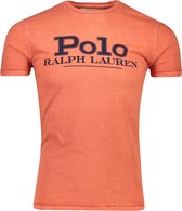 Polo Ralph Lauren  T-shirt Oranje Oranje Aansluitend - Maat M - Heren - Lente/Zomer Collectie - Katoen