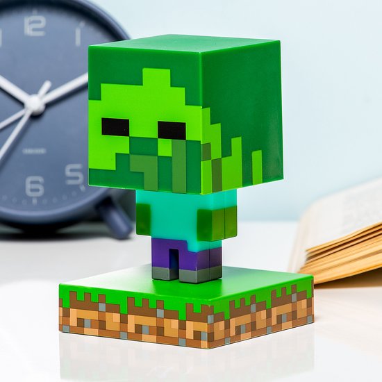 Minecraft - Zombie Nachtlamp - Icon Light - 3D Lamp van Mi — afbeelding 4