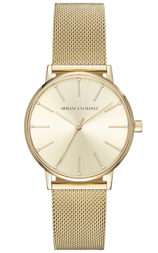 Emporio Armani Mod. Classic Silver/Gold Dameshorloge | Horloges Specialist  .nl