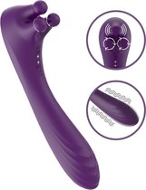 Viberoz Pleazer – G-spot Vibrator en Clitoris Stimulator – Sex toys voor vrouwen – Oplaadbaar – Dildo – Paars - Waterdicht