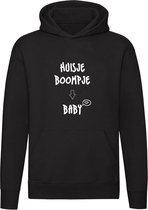 Huisje Boompje Baby | Unisex | Trui | Sweater | Hoodie | Capuchon | Zwart | Zwangerschap | In verwachting | Kleintje | Gezin | Familie