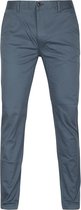 Scotch and Soda - Chino Stuart Blauw - Regular-fit - Chino Heren maat W 31 - L 34