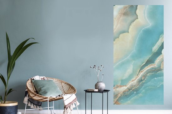 Muurstickers - Sticker Folie - Natuursteen - Mineralen - Chic - 60x120 cm - Plakfolie - Muurstickers Kinderkamer - Zelfklevend Behang - Zelfklevend behangpapier - Stickerfolie