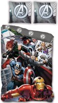 Marvel Avengers Dekbedovertrek Dream Team - Eenpersoons - 140 x 200 cm  - Polyester
