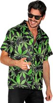 Blouse met Cannabis Print - Maat XXL