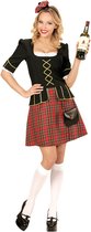 Widmann - Landen Thema Kostuum - Tartan Lady Schotse - Vrouw - Rood, Zwart - Medium - Carnavalskleding - Verkleedkleding