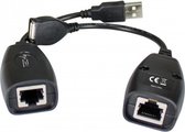 Techly USB EXTENDER OVER CAT 5E & 6 UP TO 60M