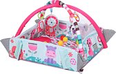 Babygym- Speelmat met Speelboog - Speelkleed Baby Met Boog  - Baby Speelgoed met Muzik - Ballenbak met Aanpasbare Wanden - Vanaf 0 Maanden - Roze