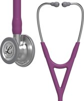 Littmann stethoscoop cardiology IV Kleur stethoscoop: Paars / RVS geborsteld 3M - Superieure akoestische kwaliteit - Dubbelzijdig borststuk