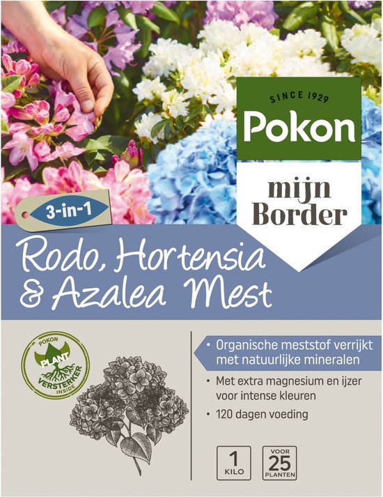 Pokon Rhododendron, Hortensia & Azalea Mest 1kg