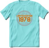 1978 Limited Edition Ring T-Shirt | Zilver - Goud | Grappig Verjaardag en Feest Cadeau Shirt | Dames - Heren - Unisex | Tshirt Kleding Kado | - Licht Blauw - S