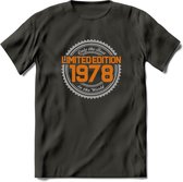 1978 Limited Edition Ring T-Shirt | Zilver - Goud | Grappig Verjaardag en Feest Cadeau Shirt | Dames - Heren - Unisex | Tshirt Kleding Kado | - Donker Grijs - S