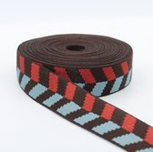 5 meter 38 mm Parallellepipedum Tassenband 65% polyester 35% katoen