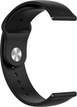Strap-it Sport horlogeband 18mm universeel - zwart