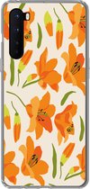 Telefoonhoesje Geschikt voor OnePlus Nord hoesje - Bloemen - Lelie - Patronen - Siliconen Telefoonhoesje Telefoonhoesje
