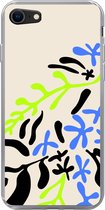 Geschikt voor iPhone SE 2020 hoesje - Blad - Abstract - Patroon - Siliconen Telefoonhoesje