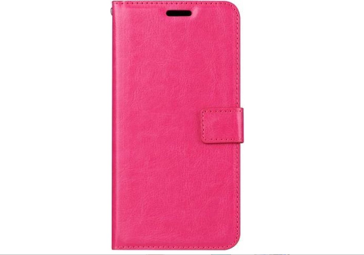 LuxeBass Hoesje geschikt voor Samsung Galaxy S7 - Bookcase Roze - portemonnee hoesje - bookcase - boekhoesje - book case - boek hoesje