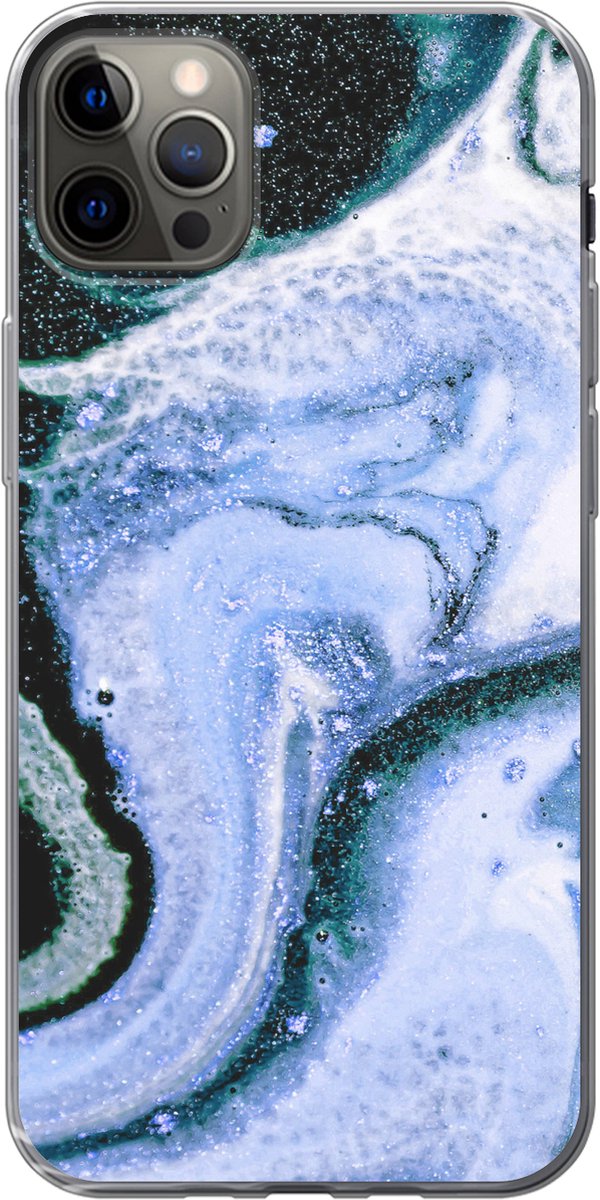 Telefoonhoesje Geschikt voor iPhone 13 Pro Max hoesje - Mineralen - Natuurstenen - Heelal - Siliconen Telefoonhoesje Telefoonhoesje
