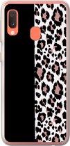 Coque Samsung Galaxy A20e - Imprimé Animal - Panthère - Rose - Coque de téléphone en Siliconen
