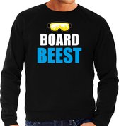 Apres ski sweater Board Beest zwart  heren - Wintersport trui - Foute apres ski outfit/ kleding/ verkleedkleding S