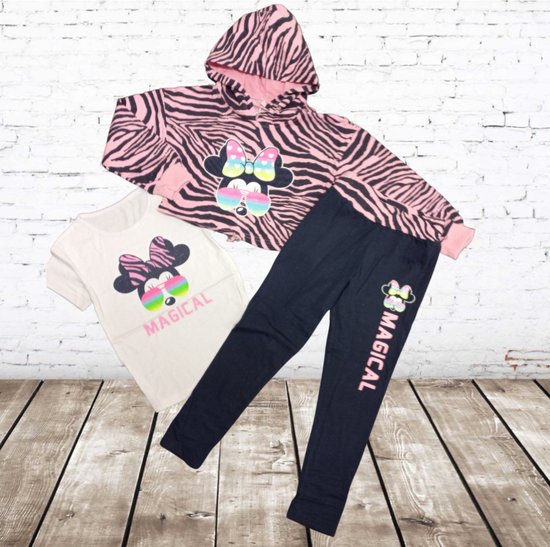 Meisjes joggingpak Magic zebra roze -s&C-146/152-Joggingpakken en huispakken |