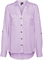 Vero Moda VMBUMPY LS SHIRT - Snow White Purple