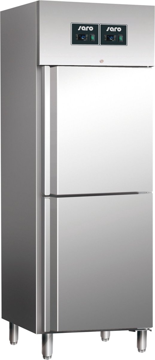 Saro Koelvriescombinatie | RVS | 2x 129 liter | Saro | GN60DTV | 323-1220 Grijs