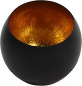 Non-branded Waxinelichthouder Obion 15,5 X 14,5 Cm Staal Zwart/goud