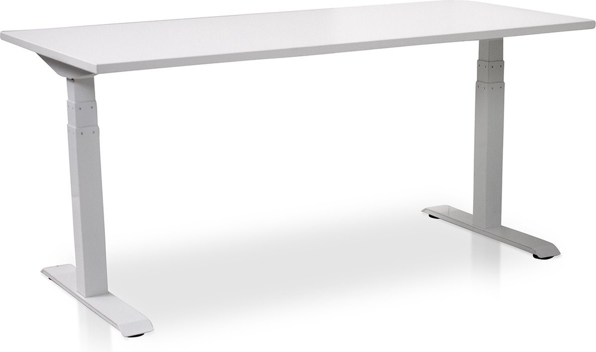 Zit-sta bureau elektrisch verstelbaar - MRC PRO-L 2.0 NEN-EN 527 | 120 x 80 cm | frame wit - blad wit | memory functie met 4 standen | 150kg draagvermogen