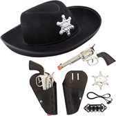 Set de déguisement de cowboy pour enfants avec chapeau de cowboy - Habillage de carnaval - Accessoires de vêtements pour bébé/ armes