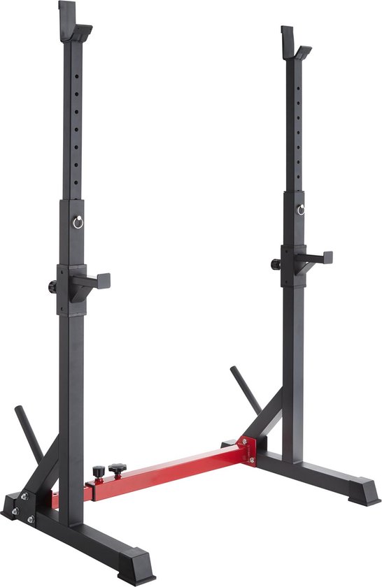 tectake® - squat rek - squat rack - Apollo - zwart / rood - 404236