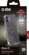 SBS Impact Telefoonhoesje geschikt voor Apple iPhone 13 Shockproof Hardcase Hoesje - Transparant