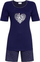 Ringella – Heart Print – Pyjama – 2211310 – Night Blue - 38