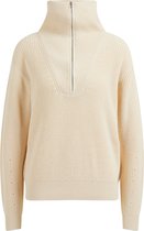 WE Fashion Dames ribgebreide trui met rits