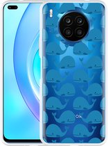 Honor 50 Lite Hoesje Whales - Designed by Cazy